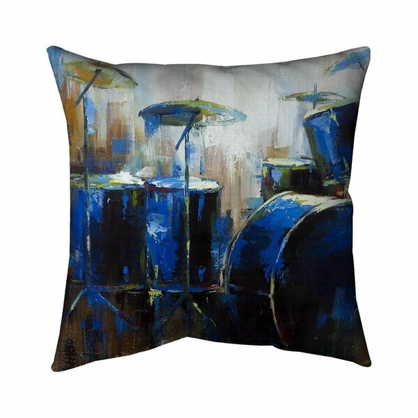 Begin Home Decor 20 x 20 in. Asbtract Drums-Double Sided Print Indoor Pillow 5541-2020-MU13